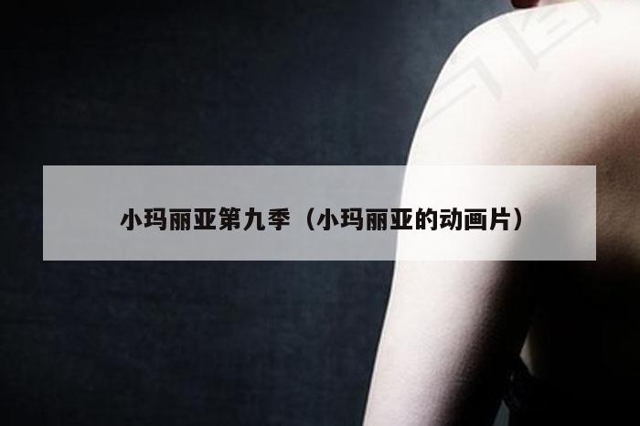 小玛丽亚第九季（小玛丽亚的动画片）